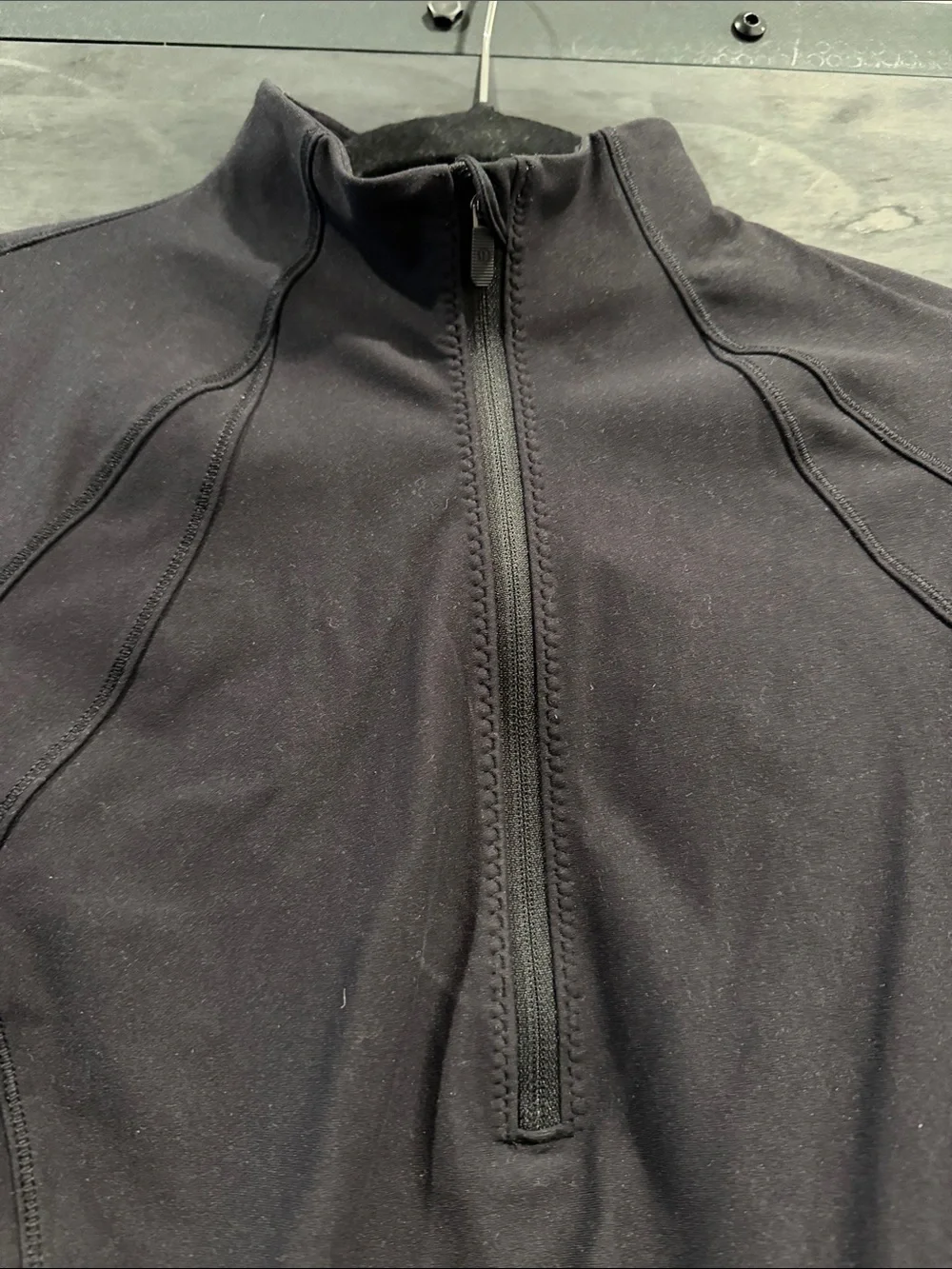 Lululemon Black Quarter-Zip Athletic Pullover
